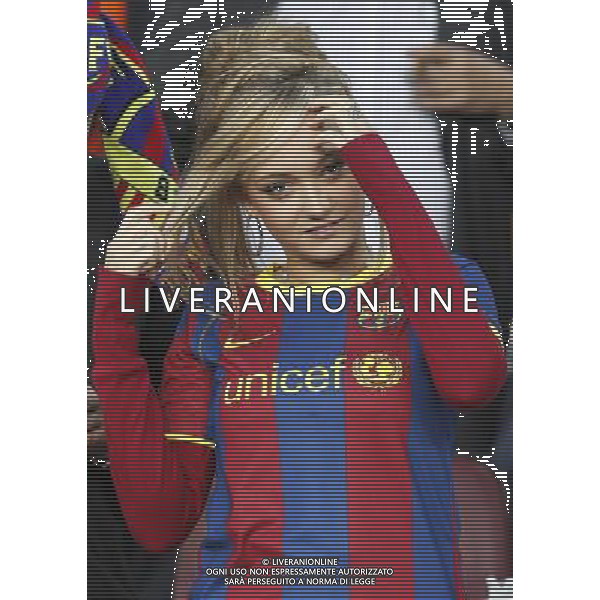 FC Barcelona\'s fan during UEFA Champions League match.May 3,2011.(ALTERPHOTOS/Acero) AG ALDO LIVERANI S A S ONLY ITALKY