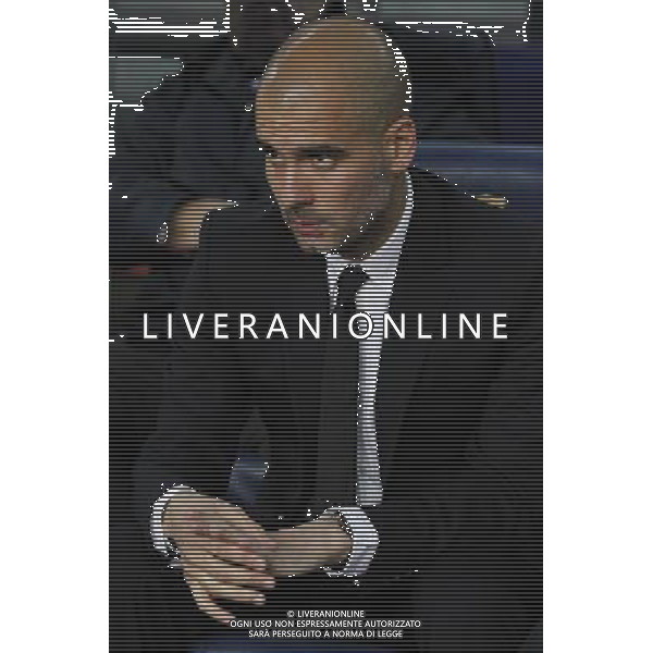 FC Barcelona\'s coach coach Pep Guardiola during UEFA Champions League match.May 3,2011.(ALTERPHOTOS/Acero) AG ALDO LIVERANI S A S ONLY ITALKY