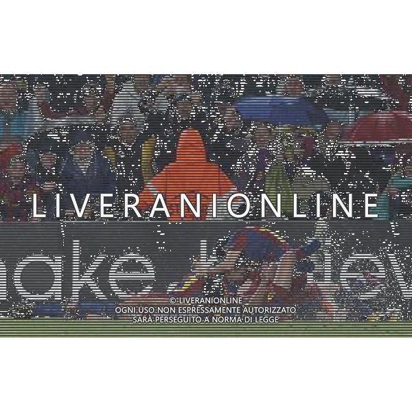 FC Barcelona\'s Xavi Hernandez, Gerard Pique,David Villa, Andres Iniesta, Leo Messi and Pedro Rodriguez celebrate goal during UEFA Champions League match.May 3,2011.Steel / ALFAQUI AG ALDO LIVERANI S A S ONLY ITALKY