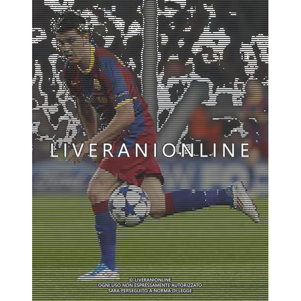 FC Barcelona\'s David Villa during UEFA Champions League match.May 3,2011.Steel/ ALFAQUI AG ALDO LIVERANI S A S ONLY ITALKY