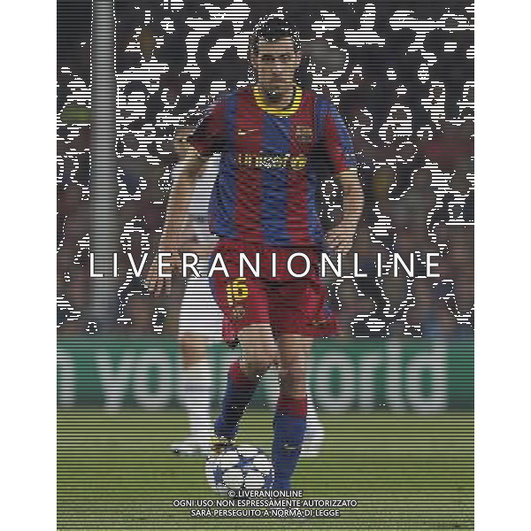 FC Barcelona\'s Sergio Busquets during UEFA Champions League match.May 3,2011.Steel/ ALFAQUI AG ALDO LIVERANI S A S ONLY ITALKY