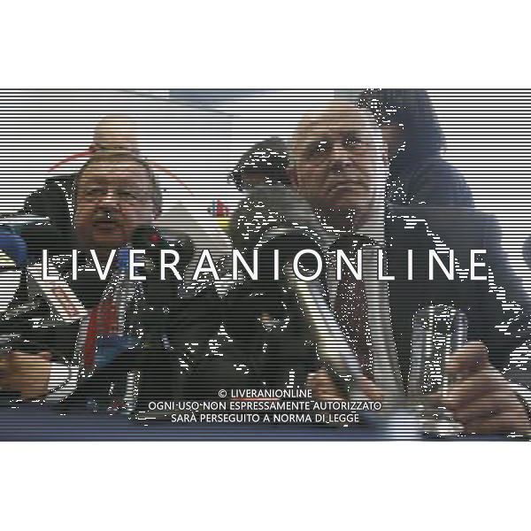 GDANSK 04.05.2011 POLISH LEAGUE FOOTBALL EURO 2012 PGE ARENA STADIUM CONSTRUCTION PZPN PRESS CONFERENCE Grzegorz Lato Nuovo presidente della Federcalcio polacca Pzpn. Presidente della Federazione polacca Zdzislaw Krecina FOTO. WOJCIECH FIGURSKI / NEWSPIX.PL/ALDO LIVERANI SAS - ITALY ONLY - *** Local Caption *** .