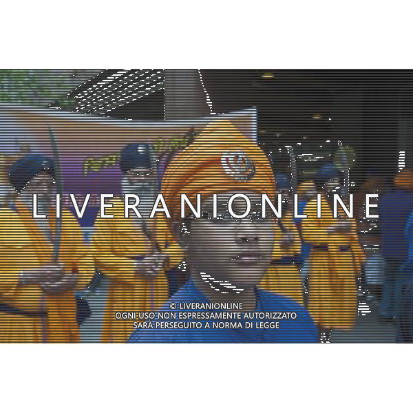 Thousands watch and participate in the 24th Annual Sikh Day Parade in New York on Saturday, April 30, 2011. Sikhism was founded about 400 years ago and now has about 24 million followers with approx. 50% living in the Punjab region of India. It is the world\'s fifth largest religion. (å© Richard B. Levine) ©photoshot/Agenzia Aldo Liverani Sas - ITALY ONLY - Migliaia di partecipanti alla 24a Parata Annuale nella giornata della cultura Sikh a New York il Sabato, 30 aprile 2011.