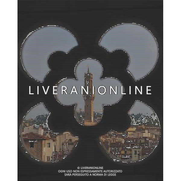 FLORENCE, May 6, 2011 The Old Palace, or Palazzo Vecchio, is seen through a window in Florence, central Italy, May 4, 2011. Florence is the capital city of the Italian region of Tuscany and the symbol of the Renaissance. UNESCO inscribed the historic center of Florence in the World Heritage List in 1982. (/Wang Qingqin) (lyx) VEDUTE DELLA CITTA DI FIRENZE AG ALDO LIVERANI ONLY ITALY