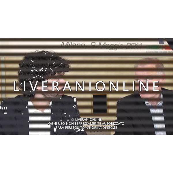 MILANO 09/05/2011 WESTIN PALACE HOTEL ASSEMBLEA GENERALE ASSOCIAZIONE ITALANA CALCIATORI NELLA FOTO DAMIANO TOMMASI SERGIO CAMPANA PH.FIOCHI/ALDO LIVERANI SAS