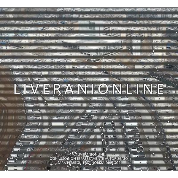 CHENGDU, May 10, 2011 The bird view photo taken on April 18, 2011 shows the Hanyuan County in southwest China\'s Sichuan Province. Mu Hong, vice director of China\'s National Development and Reform Commission, on Tuesday said 95 percent of the post quake reconstruction projects have been completed so far in the areas hit by a devastating earthquake three years ago. According to the country\'s general reconstruction plan, the rebuilding in the quake zones is expected to be fully completed by the end of September, Mu Hong said. The devastating quake centered in Wenchuan County in southwestern Sichuan on May 12, 2008 left 87,000 people dead or missing and millions homeless. (/Chen Xie) (zhs) CHENGDU, 10 maggio 2011 La fotografia vista uccello preso il 24 Aprile 2011 mostra Erwang Tempio che  in fase di ricostruzione a Dujiangyan City nel sud-ovest della Cina nella provincia del Sichuan. AG. ALDO LIVERANI SAS ITALY ONLY *** Local Caption *** .