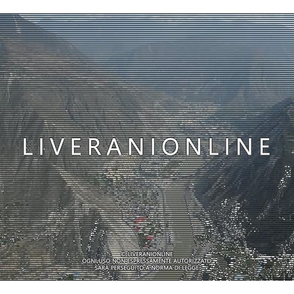 CHENGDU, May 10, 2011 The bird view photo taken on April 24, 2011 shows Wenchuan, southwest China\'s Sichuan Province. Mu Hong, vice director of China\'s National Development and Reform Commission, on Tuesday said 95 percent of the post quake reconstruction projects have been completed so far in the areas hit by a devastating earthquake three years ago. According to the country\'s general reconstruction plan, the rebuilding in the quake zones is expected to be fully completed by the end of September, Mu Hong said. The devastating quake centered in Wenchuan County in southwestern Sichuan on May 12, 2008 left 87,000 people dead or missing and millions homeless. (/Chen Xie) (zhs) CHENGDU, 10 maggio 2011 La fotografia vista uccello preso il 24 Aprile 2011 mostra Erwang Tempio che  in fase di ricostruzione a Dujiangyan City nel sud-ovest della Cina nella provincia del Sichuan. AG. ALDO LIVERANI SAS ITALY ONLY *** Local Caption *** .