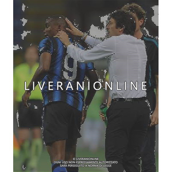 Coppa Italia TIM Cup 2010/2011 Semifinali Ritorno Milano - 11.05.2011 Inter-Roma Nella Foto: esultanza dopo il gol di samuel eto\'o con leonardo /Ph.Vitez-Ag. Aldo Liverani