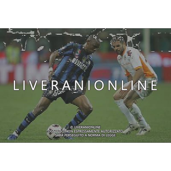 Inter - Roma semifinale di ritorno di Coppa Italia Tim Cup 11/05/2011 nella foto eto\'o e perrotta ©luzzani/agenzia aldo liverani sas