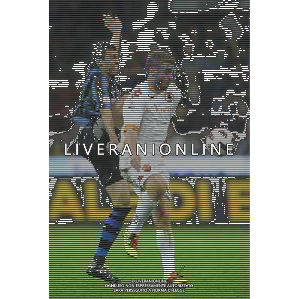 Inter - Roma semifinale di ritorno di Coppa Italia Tim Cup 11/05/2011 nella foto lucio e daniele de rossi ©luzzani/agenzia aldo liverani sas