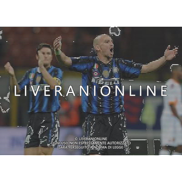 Coppa Italia TIM Cup 2010/2011 Semifinali Ritorno Milano - 11.05.2011 Inter-Roma Nella Foto:Esteban Cambiasso-Javier Zanetti /Ph.Vitez-Ag. Aldo Liverani
