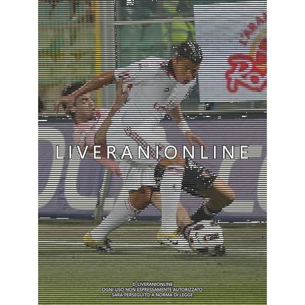  10-5-11 Palermo : palermo - milan Coppa italia tim 2010-2011 Nella foto: javier pastore e thiago silva ©sergi/ALDO LIVERANI