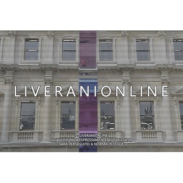 Jeff Koon\'s sculpture \'Colouring Book\' occupies the Royal Academy\'s Annenberg Courtyard in London. The coloufull piece reflects Koons interest in society\'s obsession with infantilism and youth AG. ALDO LIVERANI SAS ITALY ONLY *** Local Caption *** .