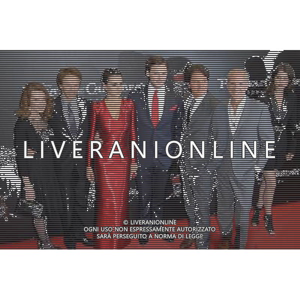 Jerry Bruckheimer, Penelope Cruz, Sam Claflin, Rob Marshall and Astrid-Berges Frisbey attending the Germany premiere of \'Pirates of the Caribbean - Fremde Gezeiten / Pirates of the Caribbean: On Stranger Tides\' at Mathaeser Filmplalast, Munich MONACHIUM PREMIERA FILMU PIRACI Z KARAIBOW NA NIEZNANYCH WODACH FOT. FUTURE IMAGE/NEWSPIX.PL GERMANY OUT !!! --- Newspix.pl AG. ALDO LIVERANI SAS ITALY ONLY *** Local Caption *** .