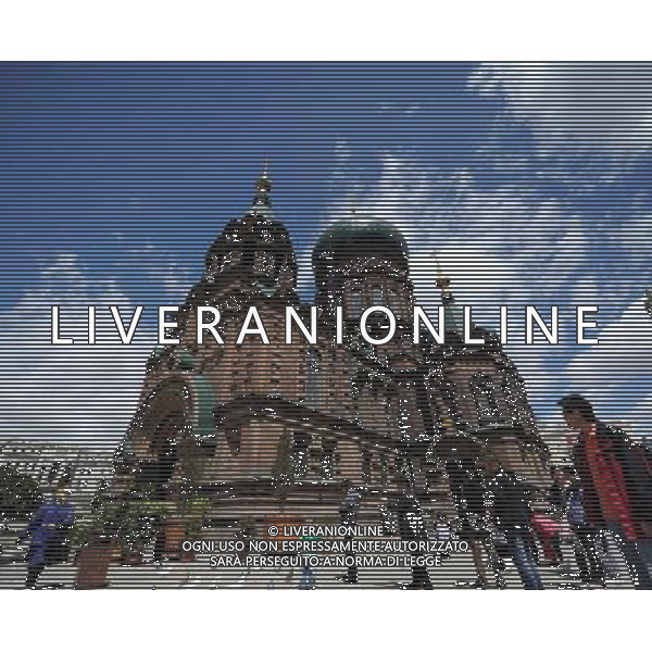 (110519) -- HARBIN, May 19, 2011 () -- The photo taken on May 19, 2011 shows the St. Sophia Church, now a tourist landmark of Harbin\'s Russian past, in Harbin, capital of northeast China\'s Heilongjiang Province. Nineteen of Harbin\'s tourist sites halved their admission fees on Thursday to mark China\'s first National Tourism Day. The Chinese government has announced that the National Tourism Day will fall on May 19 each year, starting from this year. (/Wang Song) (ljh) HARBIN , vista della Chiesa di Santa Sofia AG. ALDO LIVERANI SAS ITALY ONLY *** Local Caption *** .