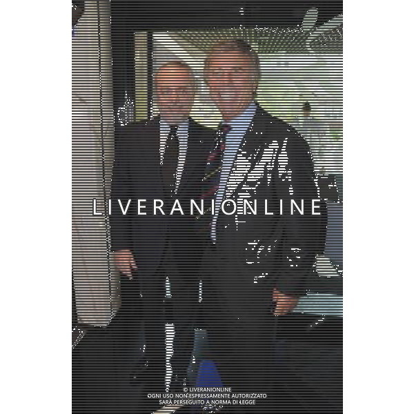 MILANO 20/5/2011 LEGA CALCIO VIA ROSELLINI, 4 ASSEMBLEA LEGA CALCIO SERIE A NELLA FOTO AURELIO DE LAURENTIIS ED ENRICO PREZIOSI FOTO ROMANO/AG ALDO LIVERANI