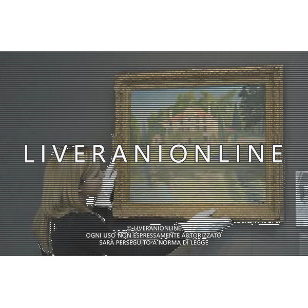 Christies unveil a £14million sale of 20th Century British and Irish Artwhich includes work by L.S. Lowry, Samuel John Peploe and the first painting (Villa on the Neville) by Sir Winston Churchill to to painted by him after the end of World War II. Picture shows: Villa on the Neville (1945) by Sir Winston Churchill estimated at £200,000-£300-000 Christies mostra i dipinti che saranno all\'asta tra cui il primo dipinto di Winston Churchill e quelli che dipinse dopo la fine della seconda guerra mondiale. AG. ALDO LIVERANI SAS ITALY ONLY *** Local Caption *** .