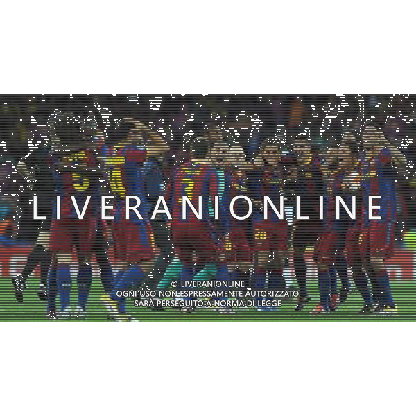 UEFA Champions League 2010/2011 Finale Londra (Inghilterra) - 28.05.2011 Barcellona-Manchester United Nella Foto:esultanza barcellona /Ph.Vitez-Ag. Aldo Liverani