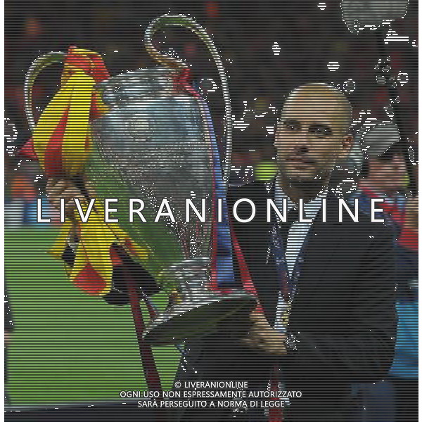 UEFA Champions League 2010/2011 Finale Londra (Inghilterra) - 28.05.2011 Barcellona-Manchester United Nella Foto:Josep Guardiola /Ph.Vitez-Ag. Aldo Liverani