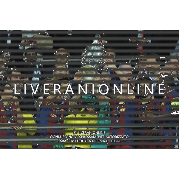 UEFA Champions League 2010/2011 Finale Londra (Inghilterra) - 28.05.2011 Barcellona-Manchester United Nella Foto:Premiazione Barcellona /Ph.Vitez-Ag. Aldo Liverani