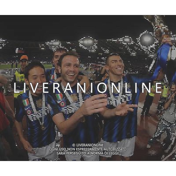 Coppa Italia TIM Cup 2010/2011 Finale Roma - 29.05.2011 Inter-Palermo Nella Foto:Lucio-Yuto Nagatomo-Giampaolo Pazzini /Ph.Vitez-Ag. Aldo Liverani