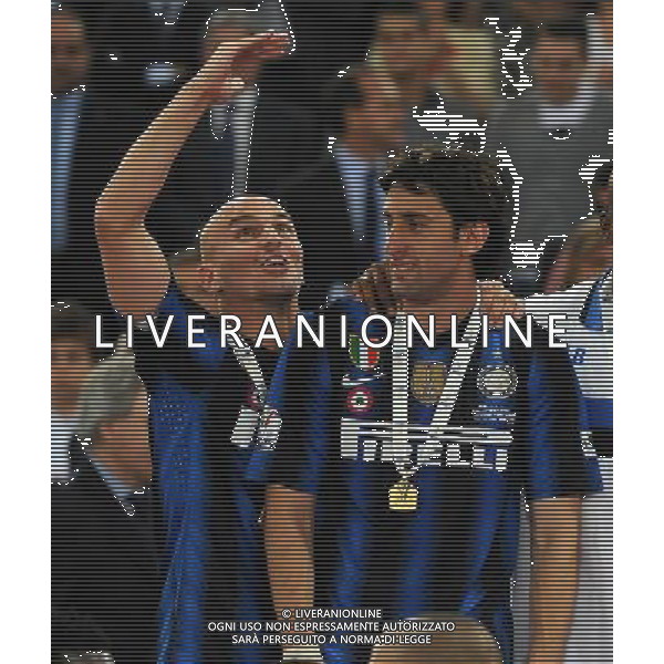 Coppa Italia TIM Cup 2010/2011 Finale Roma - 29.05.2011 Inter-Palermo Nella Foto:Diego Milito-Esteban Cambiasso /Ph.Vitez-Ag. Aldo Liverani