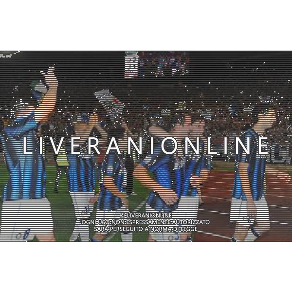 Coppa Italia TIM Cup 2010/2011 Finale Roma - 29.05.2011 Inter-Palermo Nella Foto:Dejan Stankovic-Diego Milito-Andrea Ranocchia-Yuto Nagatomo /Ph.Vitez-Ag. Aldo Liverani
