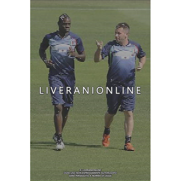 Coverciano - 30/05/2011 -Allenamento della Nazionale Italiana - nella foto: Mario Balotelli e Antonio Cassano Â© Fabrizio Corradetti - Ag. Aldo Liverani sas