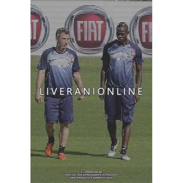 Coverciano - 30/05/2011 -Allenamento della Nazionale Italiana - nella foto: Antonio Cassano e Mario Balotelli Â© Fabrizio Corradetti - Ag. Aldo Liverani sas