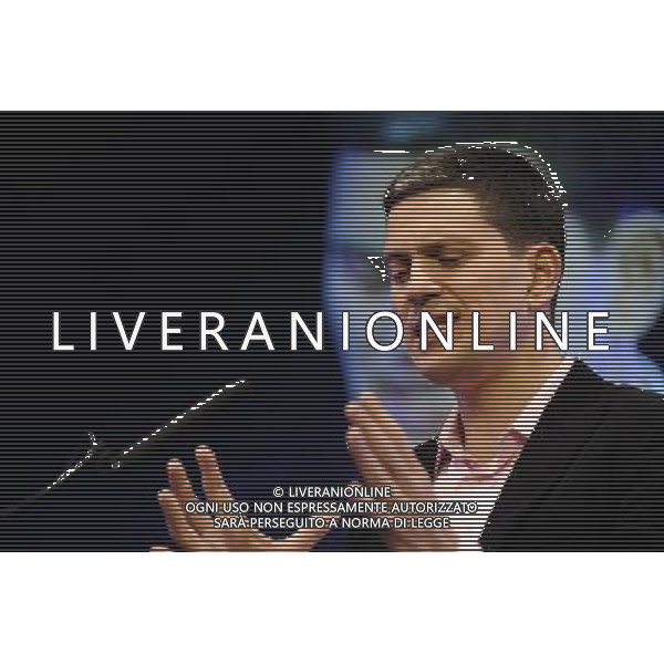 David Miliband talks at the Hay Festival - Hay On Wye Wales - AG. ALDO LIVERANI SAS ITALY ONLY *** Local Caption *** .