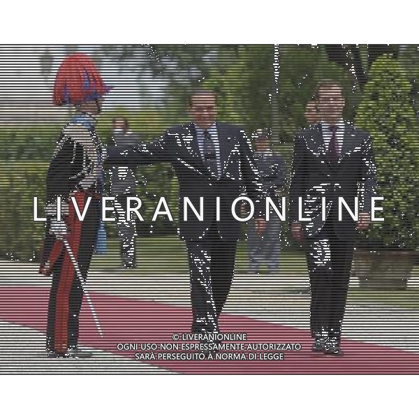 Roma - 02/06/2011 - Villa Doria Pamphili - Il Presidente del Consiglio Silvio Berlusconi incontra il Presidente della Federazione Russa, Dimitrij Medvedev - nella foto: Silvio Berlusconi e Dimitrij Medvedev å© Fabrizio Corradetti - Ag. Aldo Liverani sas