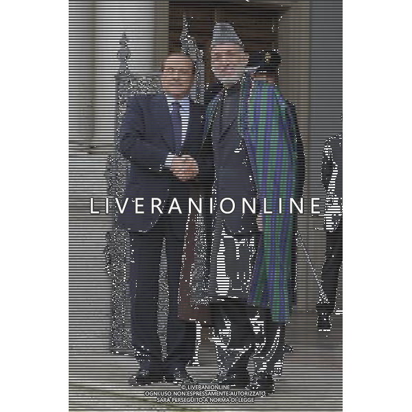 Roma - 02/06/2011 - Villa Doria Pamphili - Il Presidente del Consiglio Silvio Berlusconi incontra il Presidente della Repubblica islamica dell\'Afghanistan, Hamid Karzai - nella foto: Silvio Berlusconi e Hamid Karzai å© Fabrizio Corradetti - Ag. Aldo Liverani sas