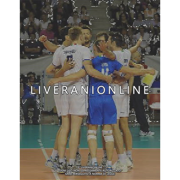 World League di Volley 2011 Pool D Ancona - 02.06.2011 Italia-Cuba Nella Foto:Esultanza Italia /Ph.Vitez-Ag. Aldo Liverani