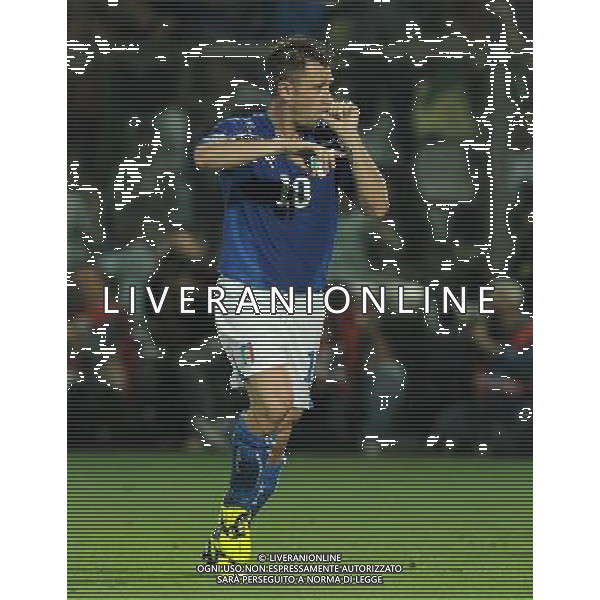 Qualificazioni ai Campionati Europei UEFA EURO 2012 Gruppo C Modena - 03.06.2011 Italia-Estonia Nella Foto: antonio cassano esultanza dopo il gol /Ph.Vitez-Ag. Aldo Liverani