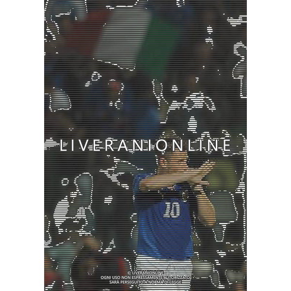 Qualificazioni ai Campionati Europei UEFA EURO 2012 Gruppo C Modena - 03.06.2011 Italia-Estonia Nella Foto: antonio cassano esultanza dopo il gol /Ph.Vitez-Ag. Aldo Liverani