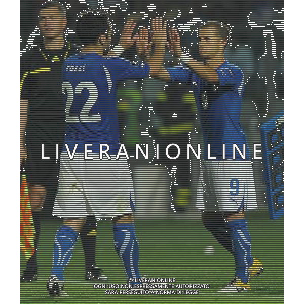 Qualificazioni ai Campionati Europei UEFA EURO 2012 Gruppo C Modena - 03.06.2011 Italia-Estonia Nella Foto: sostituzione di giuseppe rossi con sebastian giovinco /Ph.Vitez-Ag. Aldo Liverani