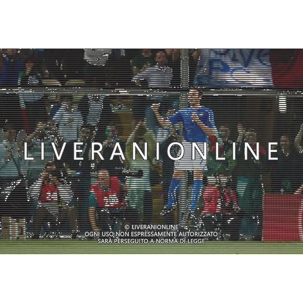 MODENA 03/06/2011 - ITALIA VS ESTONIA - QUALIFICAZIONI CAMPIONATI EUROPEI 2012 - NELLA FOTO: GIAMPAOLO PAZZINI ESULTA DOPO IL GOL DEL 3-0 ©SOLI / AGENZIA ALDO LIVERANI SAS