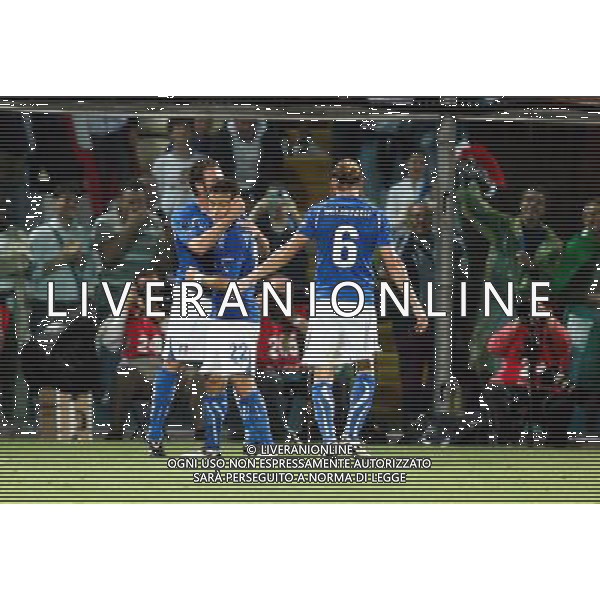 MODENA 03/06/2011 - ITALIA VS ESTONIA - QUALIFICAZIONI CAMPIONATI EUROPEI 2012 - NELLA FOTO: GIAMPAOLO PAZZINI ESULTA DOPO IL GOL DEL 3-0 ©SOLI / AGENZIA ALDO LIVERANI SAS