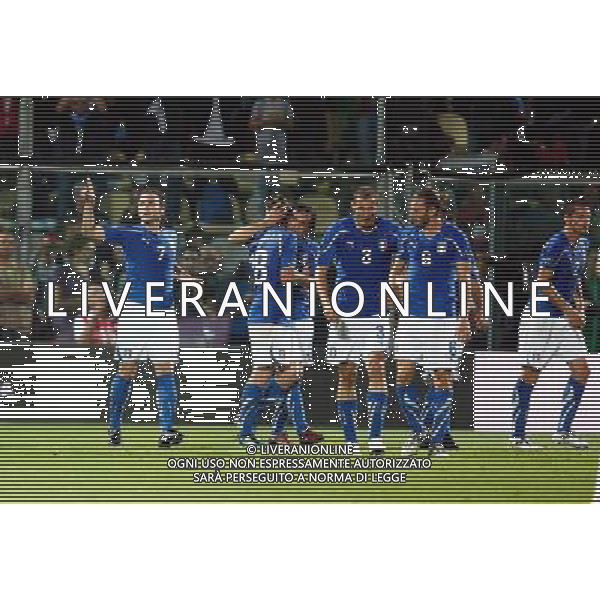 MODENA 03/06/2011 - ITALIA VS ESTONIA - QUALIFICAZIONI CAMPIONATI EUROPEI 2012 - NELLA FOTO: GIAMPAOLO PAZZINI ESULTA DOPO IL GOL DEL 3-0 ©SOLI / AGENZIA ALDO LIVERANI SAS