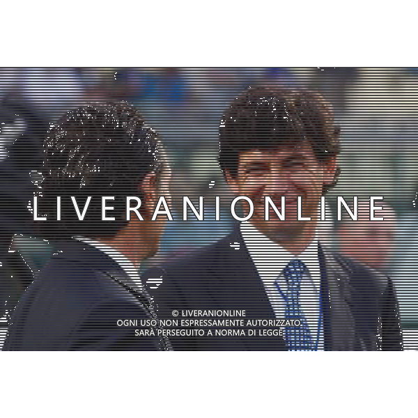 MODENA 03/06/2011 - ITALIA VS ESTONIA - QUALIFICAZIONI CAMPIONATI EUROPEI 2012 - NELLA FOTO: DEMETRIO ALBERTINI E CESRE PRANDELLI - FOTO FRANCESCA SOLI / AGENZIA ALDO LIVERANI