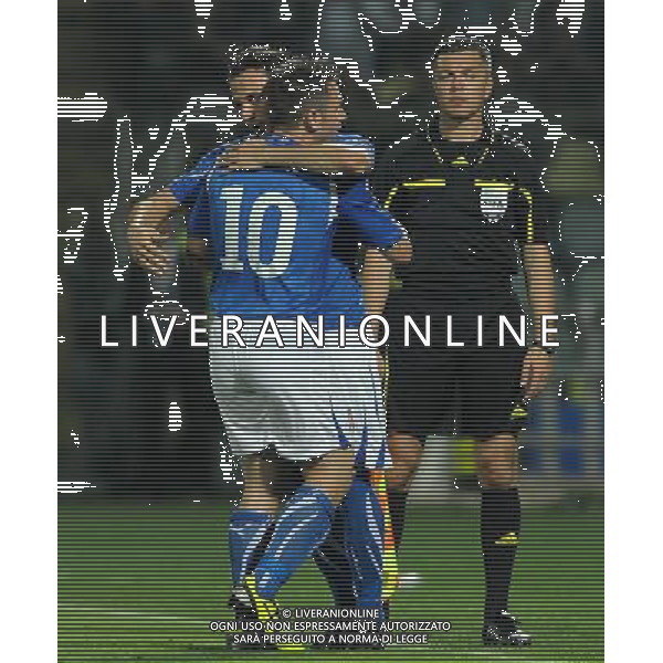 Qualificazioni ai Campionati Europei UEFA EURO 2012 Gruppo C Modena - 03.06.2011 Italia-Estonia Nella Foto:Antonio Cassano-Giampaolo Pazzini /Ph.Vitez-Ag. Aldo Liverani