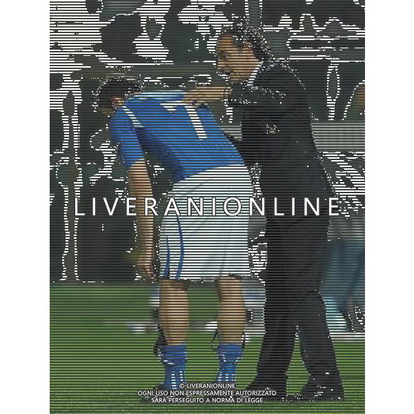 Qualificazioni ai Campionati Europei UEFA EURO 2012 Gruppo C Modena - 03.06.2011 Italia-Estonia Nella Foto:Cesare Prandelli-Giampaolo Pazzini /Ph.Vitez-Ag. Aldo Liverani