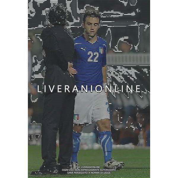 Qualificazioni ai Campionati Europei UEFA EURO 2012 Gruppo C Modena - 03.06.2011 Italia-Estonia Nella Foto:Giuseppe Rossi-Cesare Prandelli /Ph.Vitez-Ag. Aldo Liverani