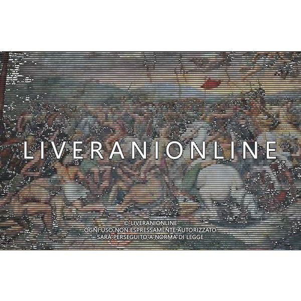 Artwork at the Vatican Museums.Raphael paints at the vatican museum. Photo by NEWSCOM OUT AG ALDO LIVERANI S A S