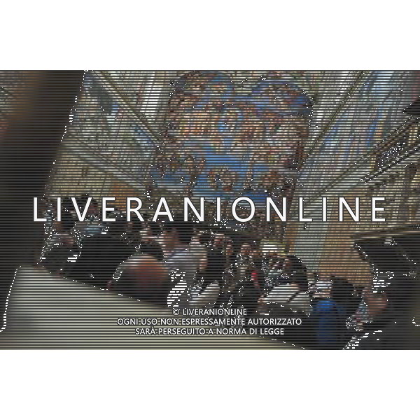 Artwork at the Vatican Museums. The Sistine Chapel ceiling of Michelangelo. Photo by NEWSCOM OUT AG ALDO LIVERANI S A S