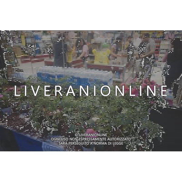 Flowers and other plansts for sale outside a supermarket in New York on Wednesday, May 25, 2011. ©photoshot/Agenzia Aldo Liverani Sas - ITALY ONLY - Gli abitanti e Turisti a New York affollano la citta\' nell\'inizio non ufficiale dell\'estate