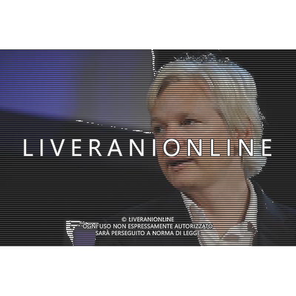 Wiki Leaks founder Julian Assange talks at the Hay On Wye Festival 2011 - Festival della Letteratura \' Hay On Wye \' AG. ALDO LIVERANI SAS ITALY ONLY *** Local Caption *** .