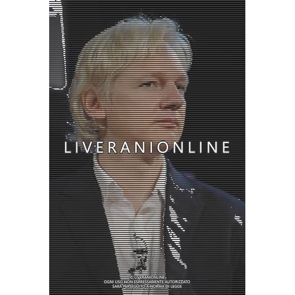 Wiki Leaks founder Julian Assange talks at the Hay On Wye Festival 2011 - Festival della Letteratura \' Hay On Wye \' AG. ALDO LIVERANI SAS ITALY ONLY *** Local Caption *** .