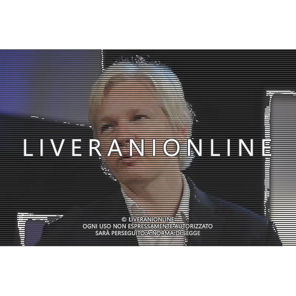 Wiki Leaks founder Julian Assange talks at the Hay On Wye Festival 2011 - Festival della Letteratura \' Hay On Wye \' AG. ALDO LIVERANI SAS ITALY ONLY *** Local Caption *** .