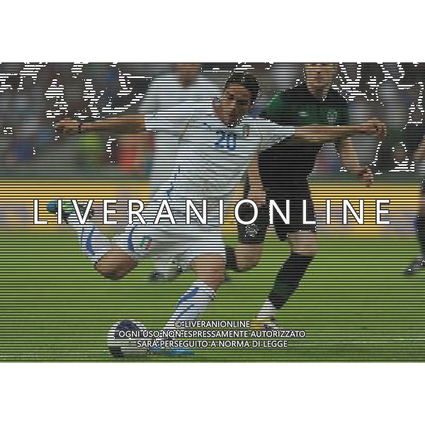 Amichevole Internazionale Liegi (Belgio) - 07.06.2011 Italia-Repubblica d\'Irlanda Nella Foto:occasione di alessandro matri /Ph.Vitez-Ag. Aldo Liverani